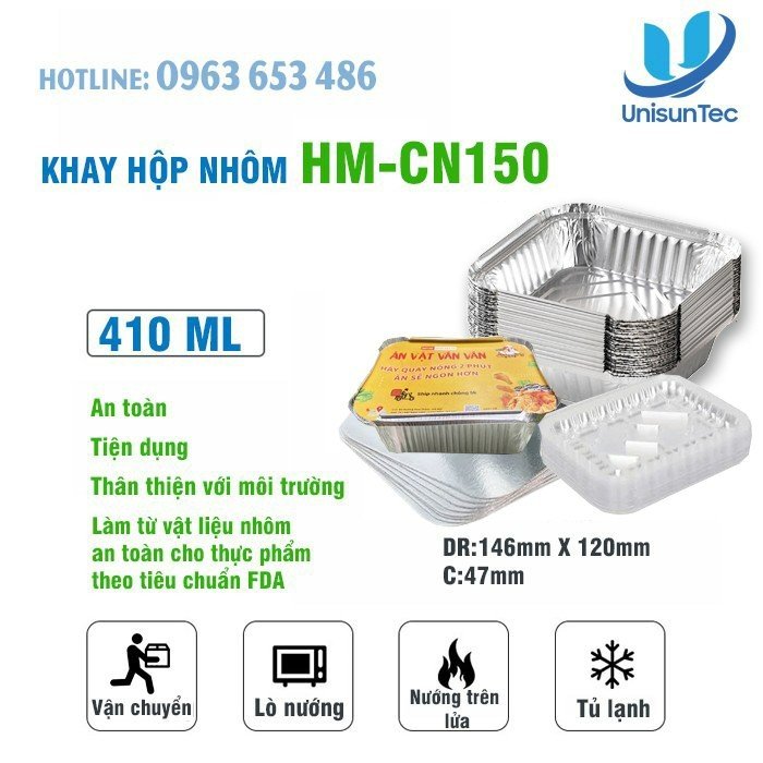 Khay nhôm 410ml