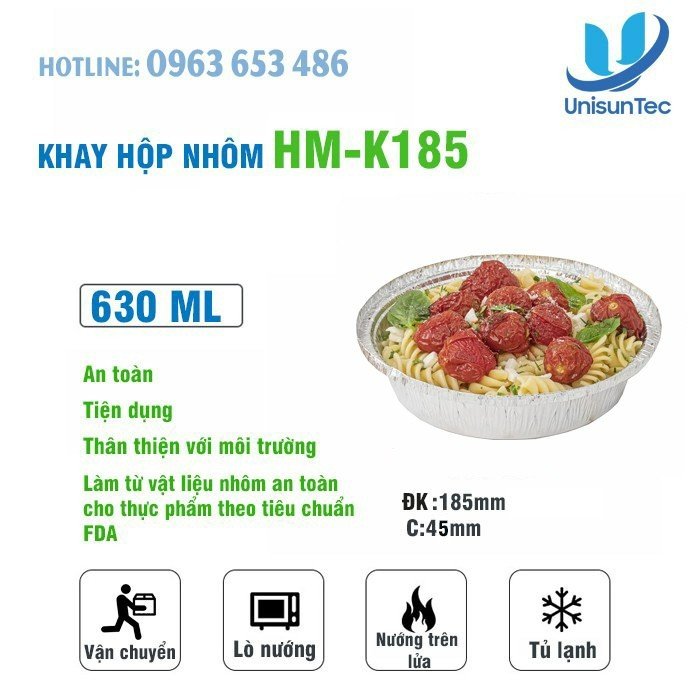 hộp nhôm đựng thức ăn