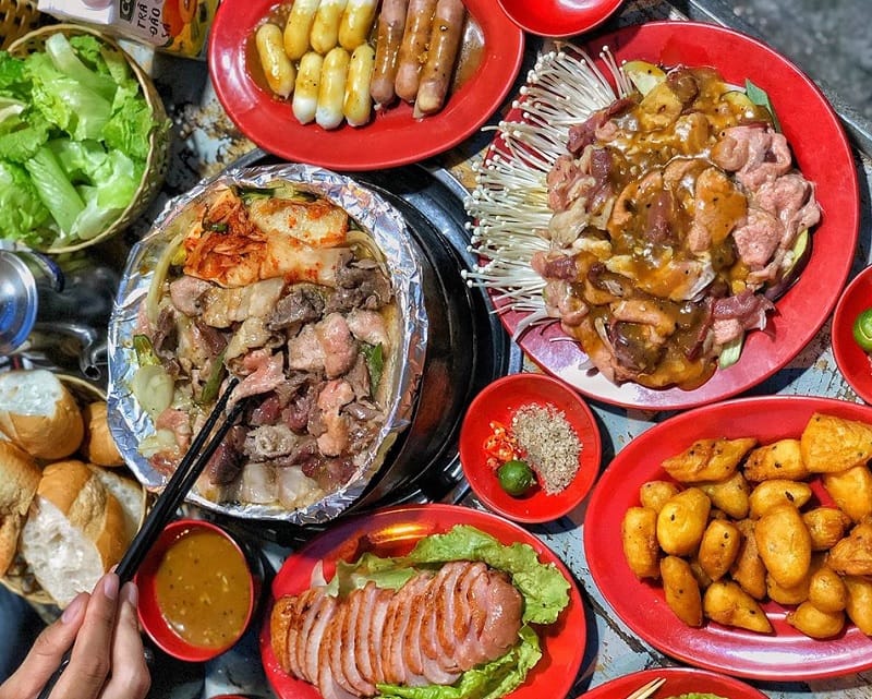 Quán nướng giấy bạc hà nội