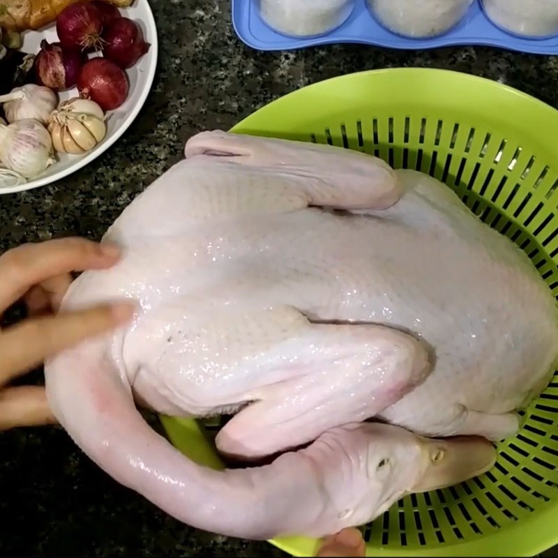 vịt nướng giấy bạc bằng nồi chiên không dầu