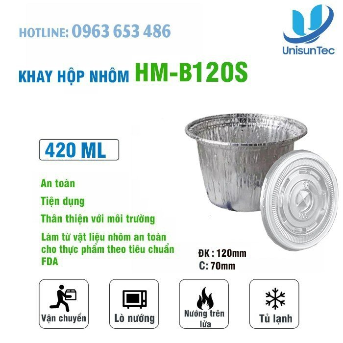 Khay nhôm 420ml