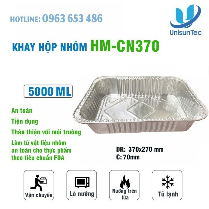 khay nhôm 5000ml